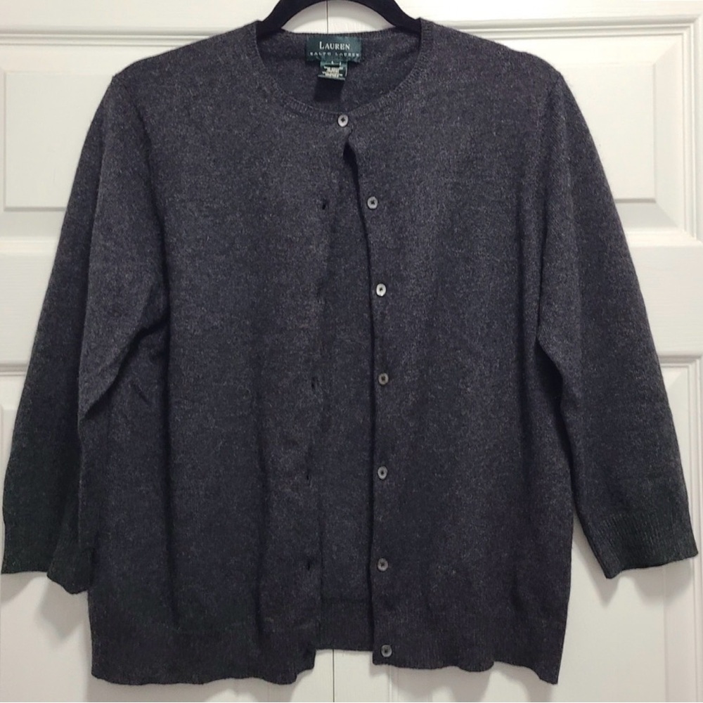 Ralph Lauren Charcoal Knitwear - 100% cashmere